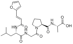 结构式 CAS# 78832-65-2, 2-呋喃丙烯酰-L-亮氨酰甘氨酰-L-脯氨酰-L-丙氨酸