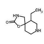 CAS#: 79053-06-8， 6-Ethyl-1-oxa-3,8-diazaspiro[4.5]decan-2-one