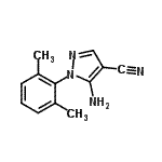 结构式 CAS# 792952-99-9, 5-氨基-1-(2,6-二甲基苯基)-1H-吡唑-4-甲腈