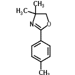 structure of CAS# 79568-30-2, 4,4-Dimethyl-2-(4-methylphenyl)-4,5-dihydro-1,3-oxazole;MFCD01945353