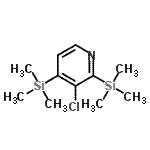 CAS#: 79698-59-2， 3-Chloro-2,4-bis(trimethylsilyl)pyridine