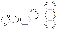 CAS#: 79708-72-8， [1-(1,3-Dioxolan-2-Ylmethyl)-1-Methylpiperidin-1-Ium-4-Yl] 9H-Xanthene-9-Carboxylate Bromide