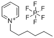 结构式 CAS# 797789-00-5, 1-己基吡啶鎓六氟磷酸盐