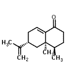 CAS 登录号：800385-98-2， (4R,4aR,6R)-6-异丙烯基-4,4a-二甲基-3,4,4a,5,6,7-六氢-1(2H)-萘酮