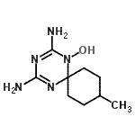 CAS 登录号：801151-93-9， 2,4-二氨基-9-甲基-1,3,5-三氮杂螺[5.5]十一碳-2,4-二烯-1-醇
