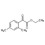 structure of CAS# 80120-33-8, Ethyl (2,4-dimethylphenyl)(oxo)acetate;Ethyl 2,4-dimethylbenzoylformate