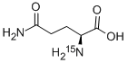 structure of CAS# 80143-57-3, L-Glutamine (alpha-15N)