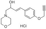 CAS#: 80304-75-2， alpha-(4-Propynyloxy)Styryl)-4-Morpholineethanol Hydrochloride