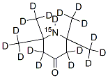 structure of CAS# 80404-11-1, 4-Oxo-2,2,6,6-Tetramethylpiperidine (D17, 15N)