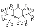 structure of CAS# 80404-14-4, 4-Oxo-2,2,6,6-Tetramethylpiperidine-D16,1-15N-1-Oxyl