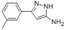 structure of CAS# 80568-96-3, 5-m-Tolyl-2H-Pyrazol-3-Ylamine;3-Amino-5-(3-Methylphenyl)-1H-Pyrazole;5-M-TOLYL-2H-PYRAZOL-3-YLAMINE;3-M-TOLYL-1H-PYRAZOL-5-AMINE