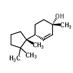 CAS 登录号：807375-46-8， (1S,4R)-1-甲基-4-[(1R)-1,2,2-三甲基环戊基]-2-环己烯-1-醇