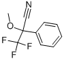 structure of CAS# 80866-87-1, 2-Methoxy-2-Phenyl-3,3,3-Trifluoropropionitrile;3,3,3-Trifluoro-2-(2-Methoxyphenyl)Propionitrile;Methoxyphenyl(Trifluoromethyl)Acetonitrile