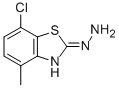 结构式 CAS# 80945-76-2, 7-氯-4-甲基-2(3H)-苯并噻唑酮腙