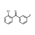 结构式 CAS# 81029-87-0, (2-氯苯基)(3-氟苯基)甲酮