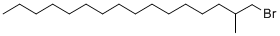 structure of CAS# 81367-59-1, 1-Bromo-2-Methylhexadecane;1-BROMO-2-METHYLHEXADECANE;2-METHYLHEXADECYL BROMIDE;Bromomethylhexadecane