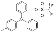 结构式 CAS# 81416-37-7, (4-甲基苯基)二苯基锍三氟甲烷磺酸盐