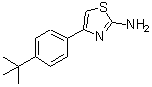 structure of CAS# 81529-61-5, 4-(4-Tert-Butylphenyl)Thiazol-2-Ylamine;4-(4-TERT-BUTYLPHENYL)-1,3-THIAZOL-2-AMINE;4-(4-TERT-BUTYLPHENYL)THIAZOL-2-YLAMINE