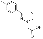 structure of CAS# 81595-00-8, (5-p-Tolyl-Tetrazol-2-Yl)-Acetic Acid;2-[5-(4-Methylphenyl)-2-Tetrazolyl]Acetate;2-[5-(4-Methylphenyl)-1,2,3,4-Tetrazol-2-Yl]Ethanoate;Zinc00083236