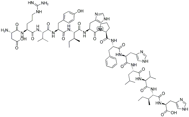structure of CAS# 82048-97-3, Angiotensinogen (1-13) (Human)