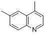 CAS 登录号：826-77-7， 4,6-二甲基喹啉