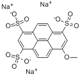 结构式 CAS# 82962-86-5, 8-甲氧基芘-1,3,6-三磺酸三钠盐