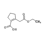 CAS#: 830320-00-8， 2-(2-Ethoxy-2-oxoethyl)-1-cyclopentene-1-carboxylic acid