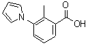 structure of CAS# 83140-96-9, 2-Methyl-3-(1H-pyrrol-1-yl)benzoic acid;2-methyl-3-(1H-pyrrol-1-yl)benzoic acid;2-methyl-3-pyrrol-1-ylbenzoic acid;2-Methyl-3-pyrrol-1-yl-benzoic acid