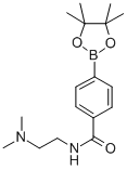 结构式 CAS# 832114-11-1, 4-(2-(二甲基氨基)乙基氨基甲酰)苯硼酸频哪醇酯