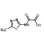 结构式 CAS# 83244-81-9, [(5-甲基-1,3,4-噻二唑-2-基)氨基](氧代)乙酸