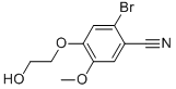 结构式 CAS# 832674-46-1, 2-溴-4-(2-羟基-乙氧基)-5-甲氧基-苯甲腈