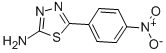 structure of CAS# 833-63-6, 2-Amino-5-(4-nitrophenyl)-1,3,4-thiadiazole;[5-(4-Nitrophenyl)-1,3,4-Thiadiazol-2-Yl]Amine;1,3,4-Thiadiazole, 2-Amino-5-(P-Nitrophenyl)-;2-Amino-5-(P-Nitrophenyl)-1,3,4-Thiadiazole