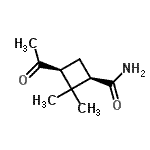 CAS#: 83324-75-8， (1R,3S)-3-Acetyl-2,2-dimethylcyclobutanecarboxamide