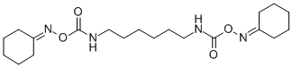 structure of CAS# 83654-05-1, 1,6-Bis(Cyclohexyloximinocarbonylamino)Hexane;N-[6-[[(Cyclohexylideneamino)Oxy-Oxomethyl]Amino]Hexyl]Carbamic Acid (Cyclohexylideneamino) Ester;N-[6-[(Cyclohexylideneamino)Oxycarbonylamino]Hexyl]Carbamic Acid (Cyclohexylideneamino) Ester;Bio2_000377