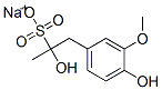 CAS#: 83682-27-3， Sodium alpha,4-Dihydroxy-3-Methoxy-alpha-Methylbenzeneethanesulphonate