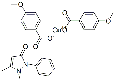 CAS#: 84009-22-3， Copper, 1,5-Dimethyl-2-Phenyl-Pyrazol-3-One, 4-Methoxybenzoate