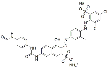CAS#: 84100-87-8， Ammonium Sodium 7-[[[[4-Acetamidophenyl]Amino]Carbonyl]Amino]-3-[[4-[(2,4-Dichloro-6-Sulphonatophenyl)Azo]-m-Tolyl]Azo]-4-Hydroxynaphthalene-2-Sulphonate