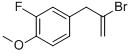 structure of CAS# 842140-40-3, 2-Bromo-3-(3-Fluoro-4-Methoxyphenyl)-1-Propene;2-BROMO-3-(3-FLUORO-4-METHOXYPHENYL)-1-PROPENE