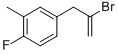 structure of CAS# 842140-42-5, 2-Bromo-3-(4-Fluoro-3-Methylphenyl)Prop-1-Ene