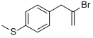 structure of CAS# 842140-44-7, 2-Bromo-3-[4-(Methylthio)Phenyl]-1-Propene;2-BROMO-3-[4-(METHYLTHIO)PHENYL]-1-PROPENE