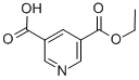 结构式 CAS# 84254-37-5, 吡啶-3,5-二甲酸单乙酯
