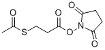 structure of CAS# 84271-78-3, Satp;Ethanethioic Acid S-[3-[(2,5-Dioxo-1-Pyrrolidinyl)Oxy]-3-Oxopropyl] Ester;S-ACETYL-3-MERCAPTOPROPIONIC ACID-N-HYDROXYSUCCINIMIDE ESTER;3-(Acetylthio)Propanoic Acid 2,5-Dioxo-1-Pyrrolidinyl Ester