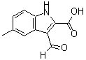 structure of CAS# 842971-74-8, 3-Formyl-5-Methyl-1H-Indole-2-Carboxylic Acid;3-Formyl-5-Methyl-1H-Indole-2-Carboxylic Acid(SALTDATA: FREE);3-FORMYL-5-METHYL-1H-INDOLE-2-CARBOXYLIC ACID