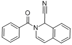 结构式 CAS# 844-25-7, 1-氰基-2-苯甲酰基-1,2-二氢异喹啉