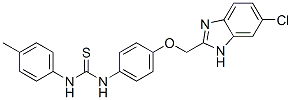 CAS#: 84484-08-2， 1-[4-[(5-Chloro-3H-Benzoimidazol-2-Yl)Methoxy]Phenyl]-3-(4-Methylphenyl)Thiourea