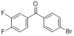 结构式 CAS# 844878-99-5, 4-溴-3',4'-二氟二苯甲酮