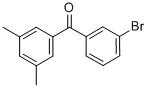 structure of CAS# 844879-51-2, 3-Bromo-3',5'-Dimethylbenzophenone;3-BROMO-3',5'-DIMETHYLBENZOPHENONE
