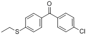 structure of CAS# 844885-04-7, 4-Chloro-4'-(Ethylthio)Benzophenone;4-CHLORO-4'-(ETHYLTHIO)BENZOPHENONE