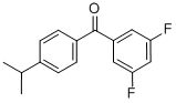 结构式 CAS# 844885-09-2, 3,5-二氟-4'-异丙基二苯甲酮