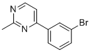 structure of CAS# 844891-12-9, 4-(3-Bromo-Phenyl)-2-Methyl-Pyrimidine;4-(3-BROMO-PHENYL)-2-METHYL-PYRIMIDINE